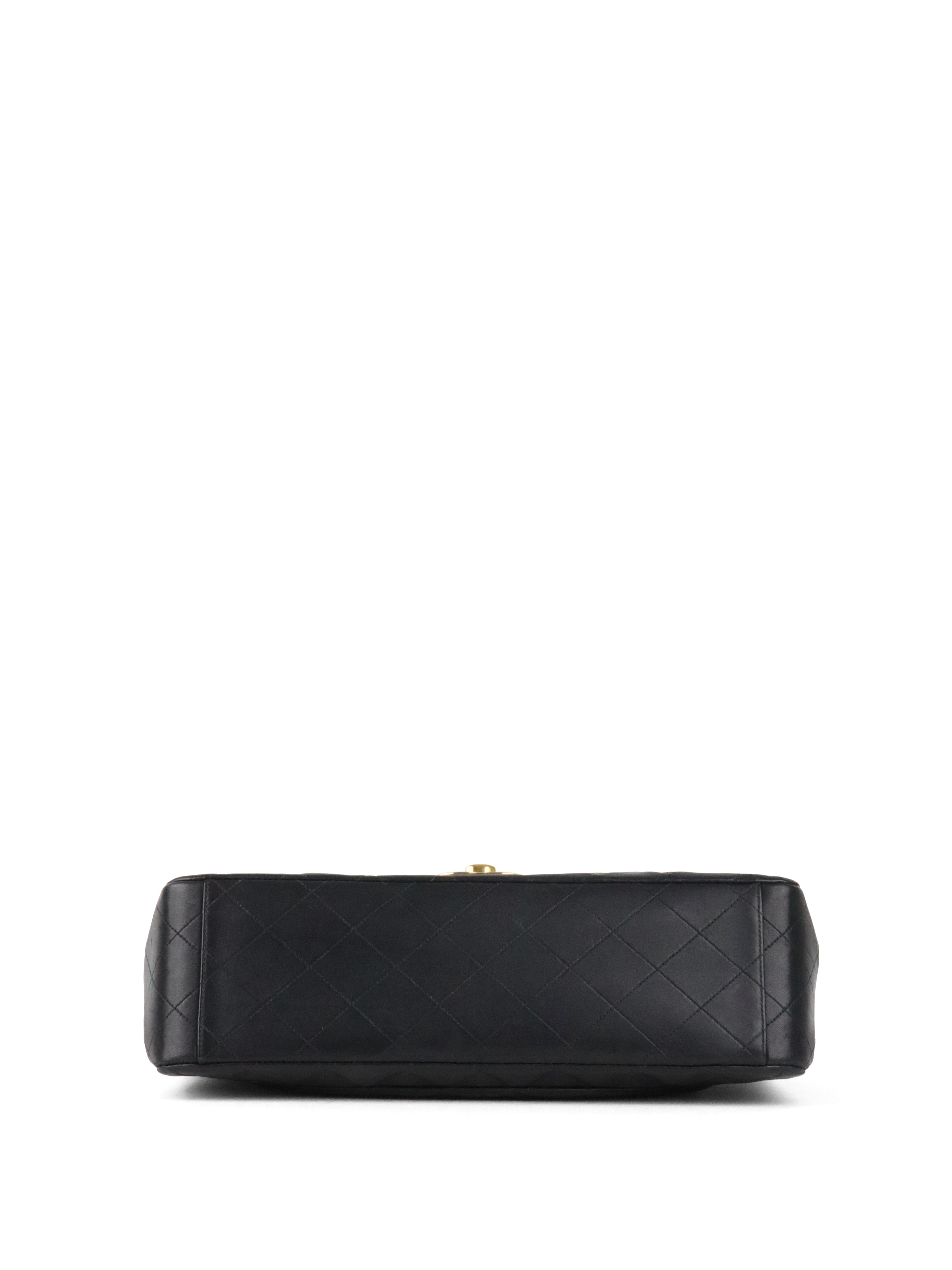 Chanel Black Vintage Jumbo Flap Bag