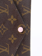 Louis Vuitton Monogram Rose Ballerine Josephine Wallet.