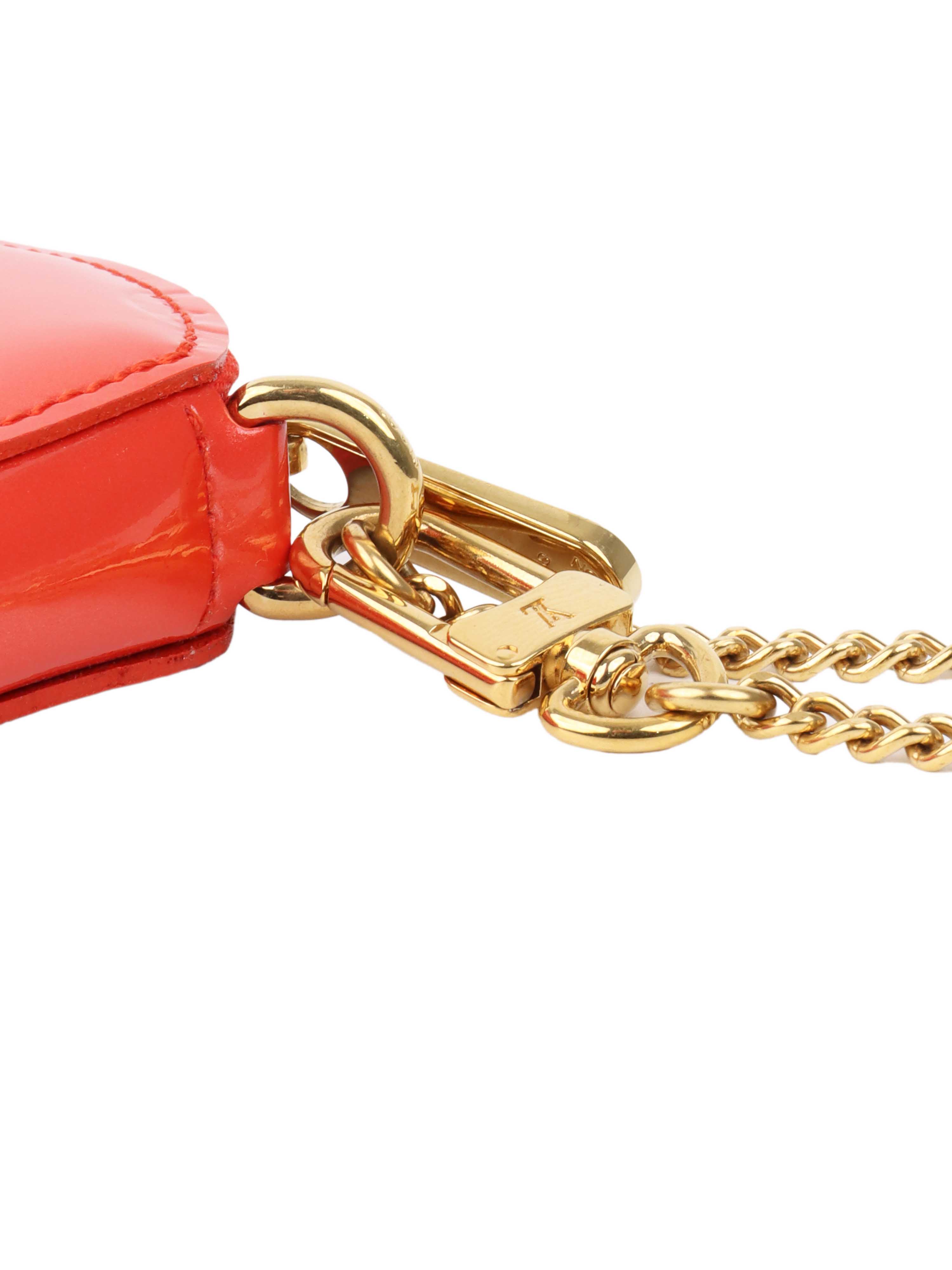 Louis Vuitton Limited Edition Red Patent Coin Purse.