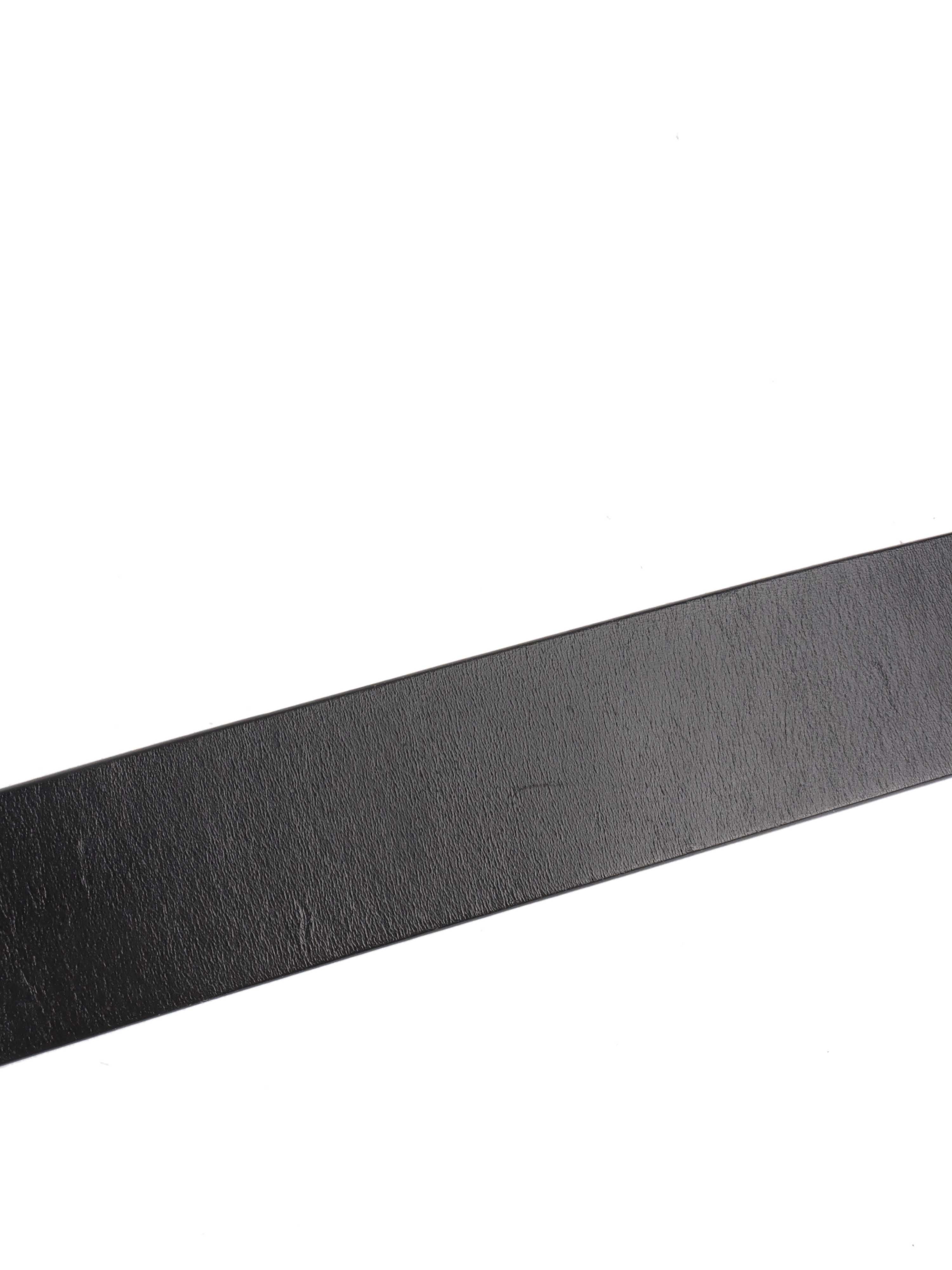 Versace Black Leather Belt.
