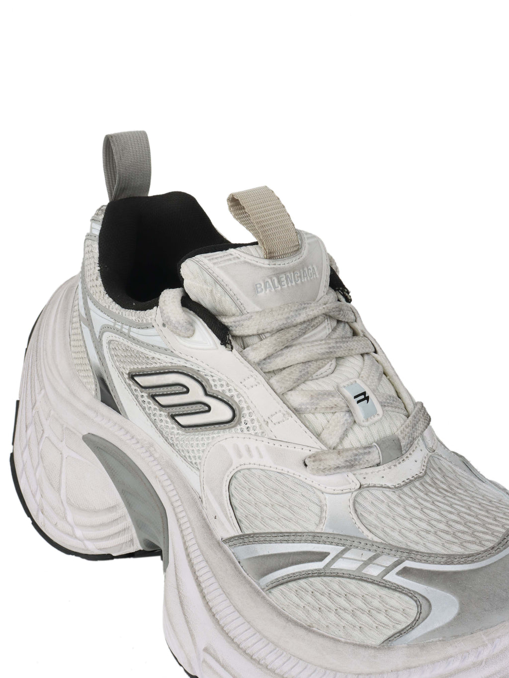 Balenciaga White & Grey 10XL Sneakers.