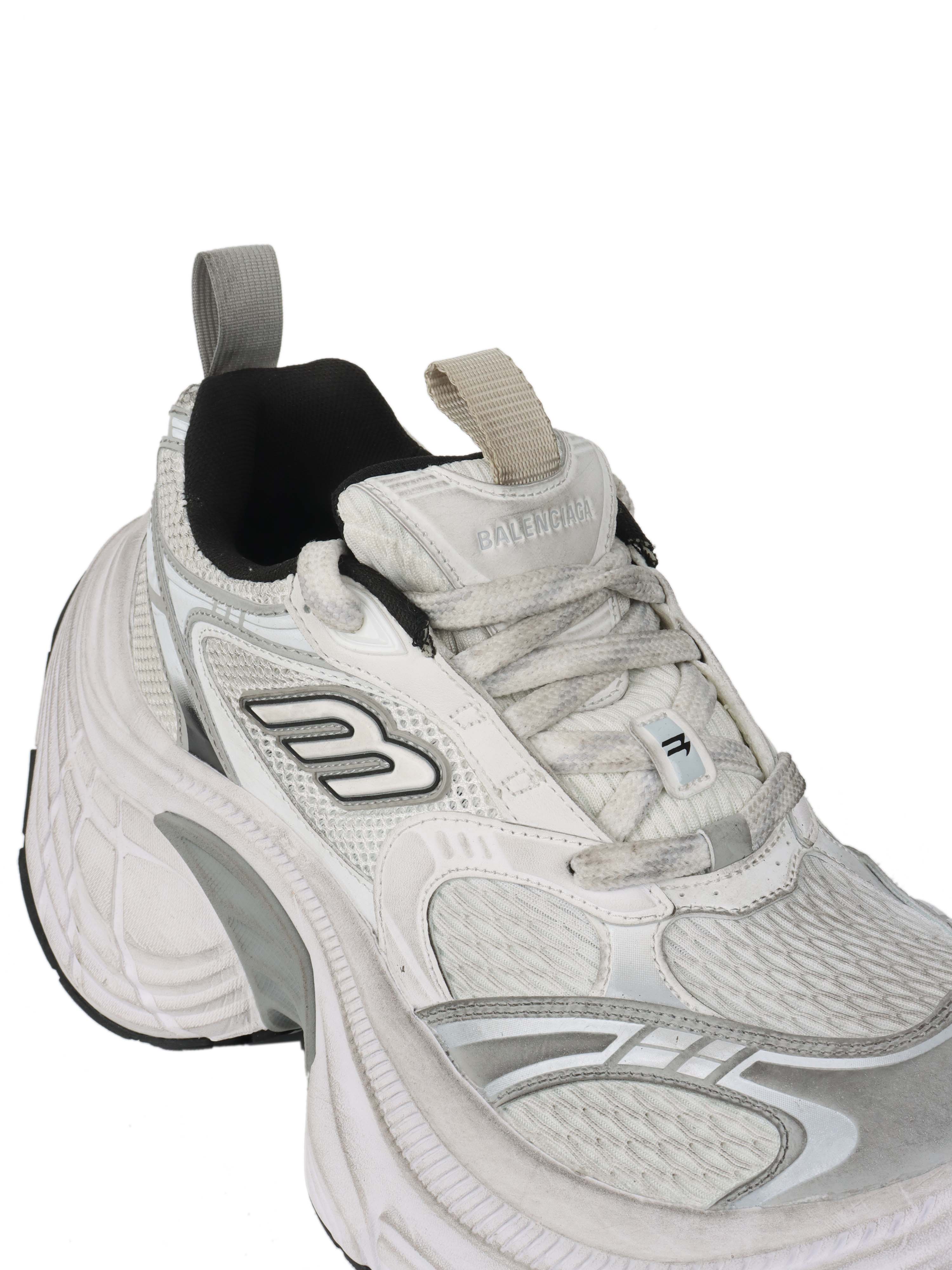 Balenciaga White & Grey 10XL Sneakers.