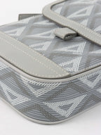Dior Silver 'Hit The Road' Vertical Crossbody Pouch.