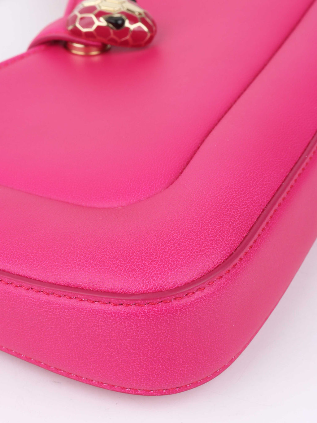 Bvlgari Hot Pink Serpenti Baia Shoulder Bag.