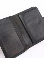 Louis Vuitton Black Epi Leather Short Wallet.