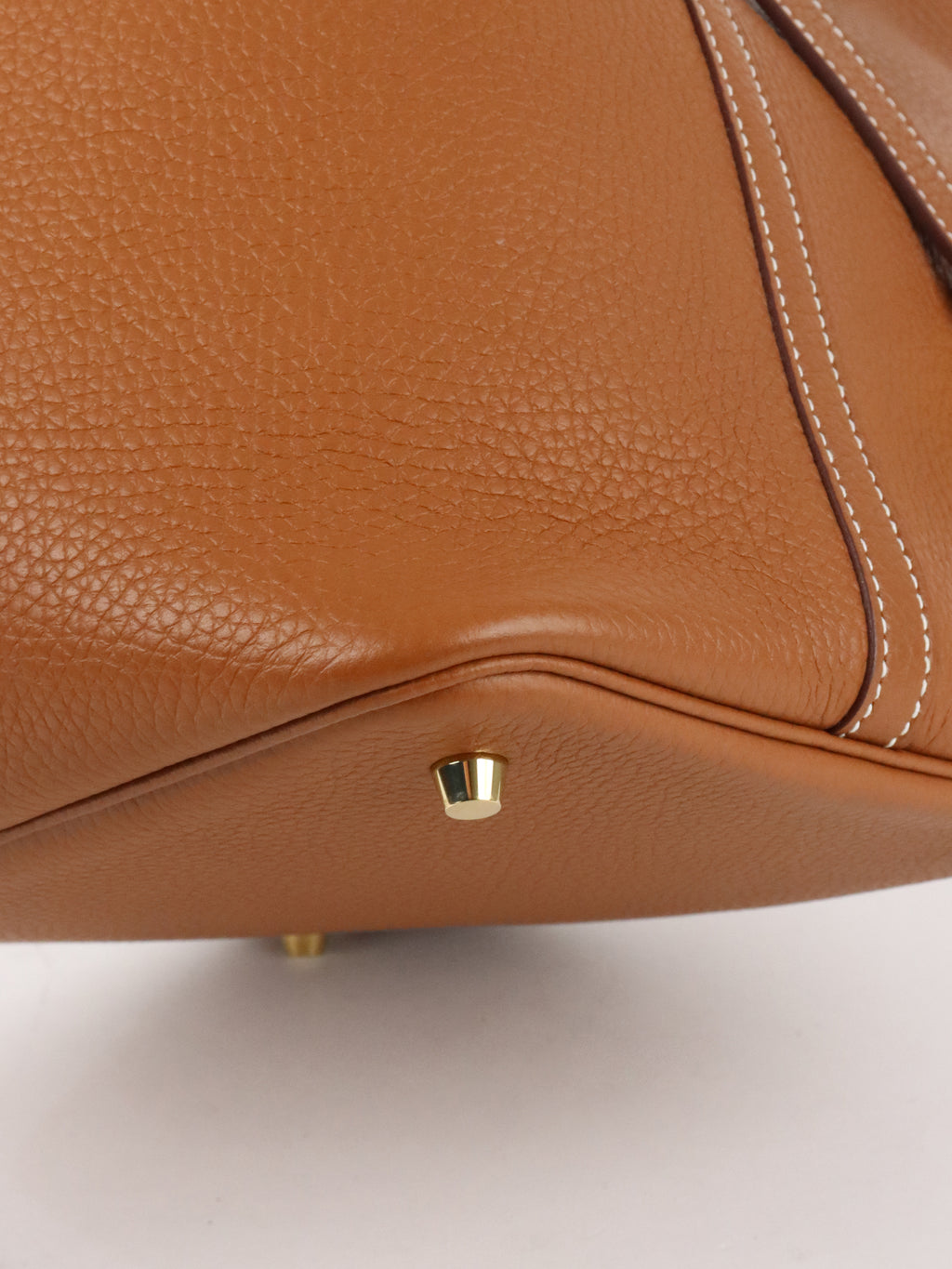 Hermes Picotin 22 Gold Taurillon Clemence Stamp U GHW