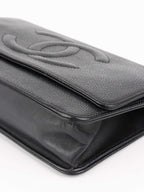 Chanel Black Caviar Wallet on Chain.
