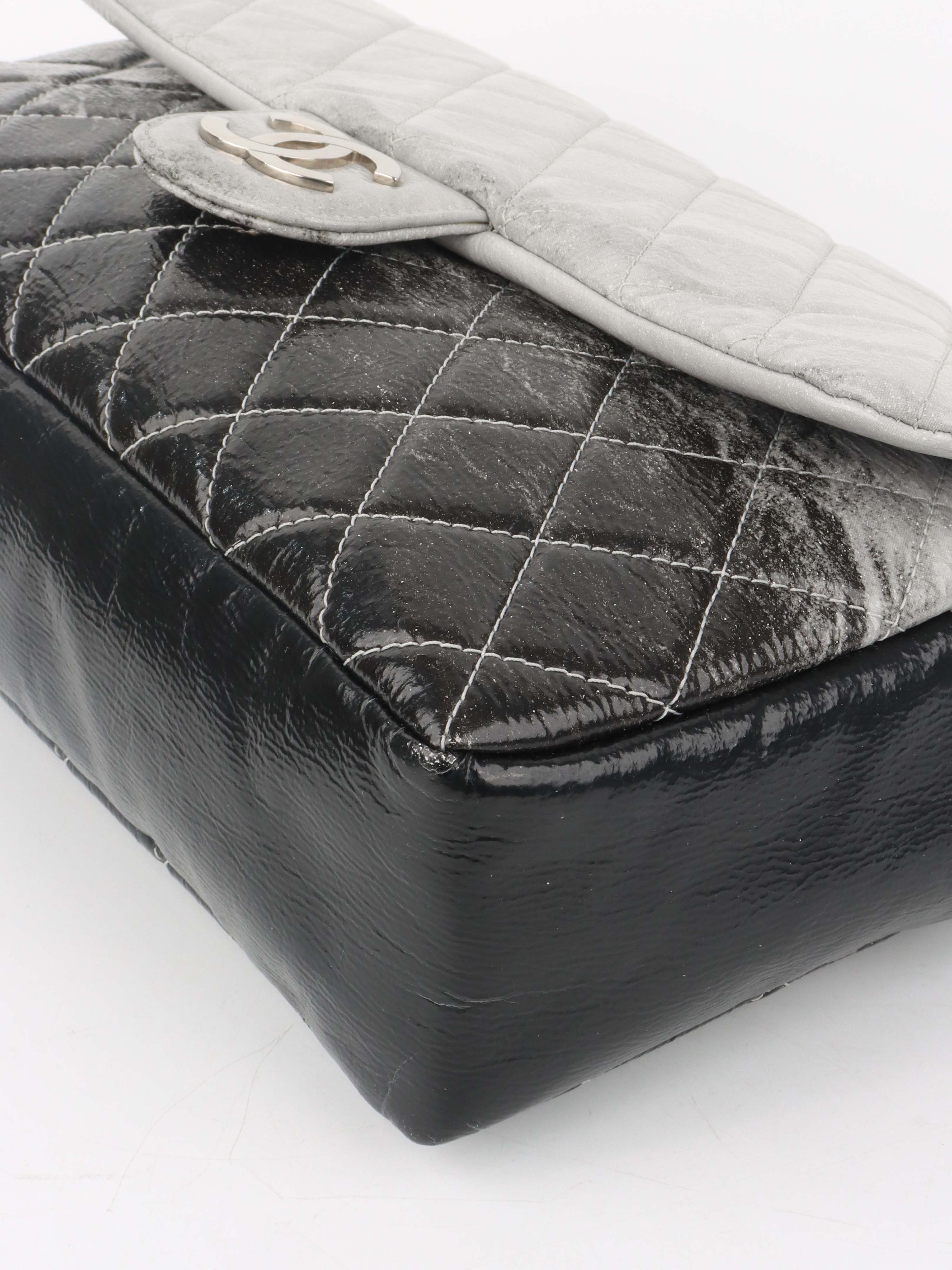 Chanel Melrose Degrade Jumbo Flap Bag SHW