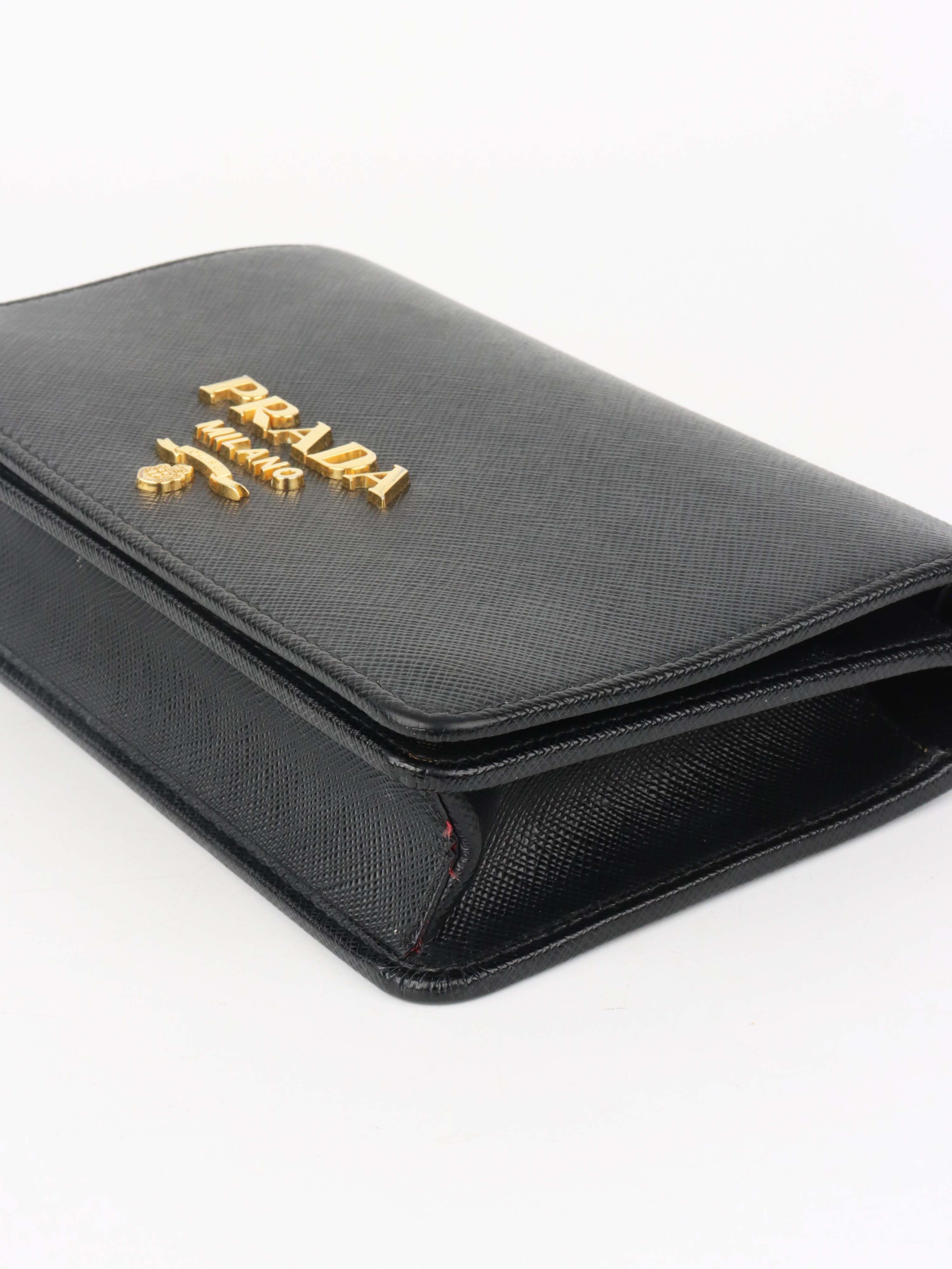 Prada Black Mini Saffiano Leather bag