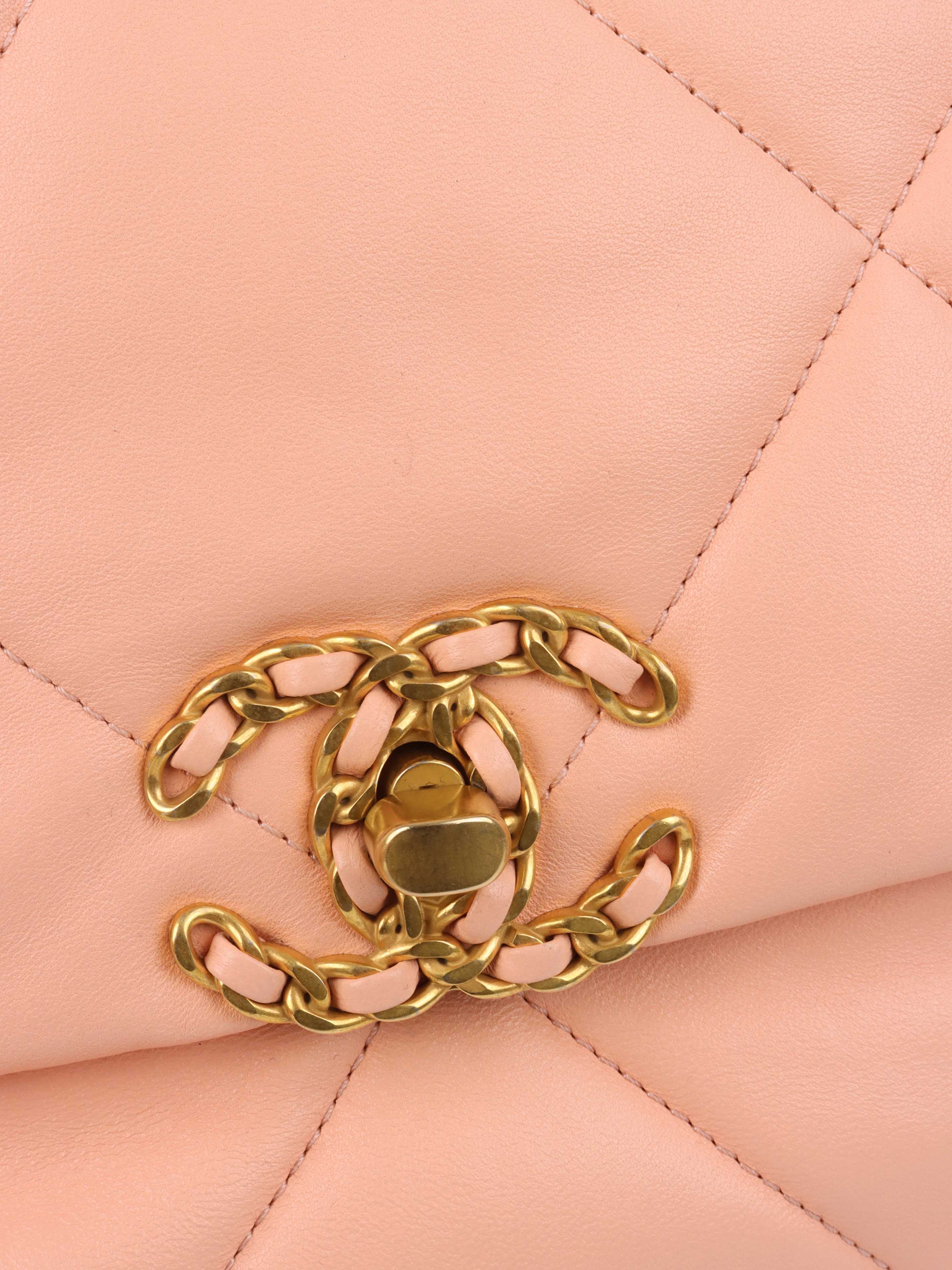 Chanel Small Salmon Pink 19 Bag.