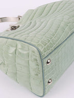 Fendi Peekaboo Crocodile Mini Mint Green