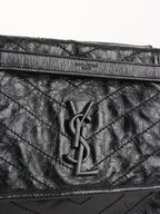 Saint Laurent Black Vintage Leather Medium Nikki Bag
