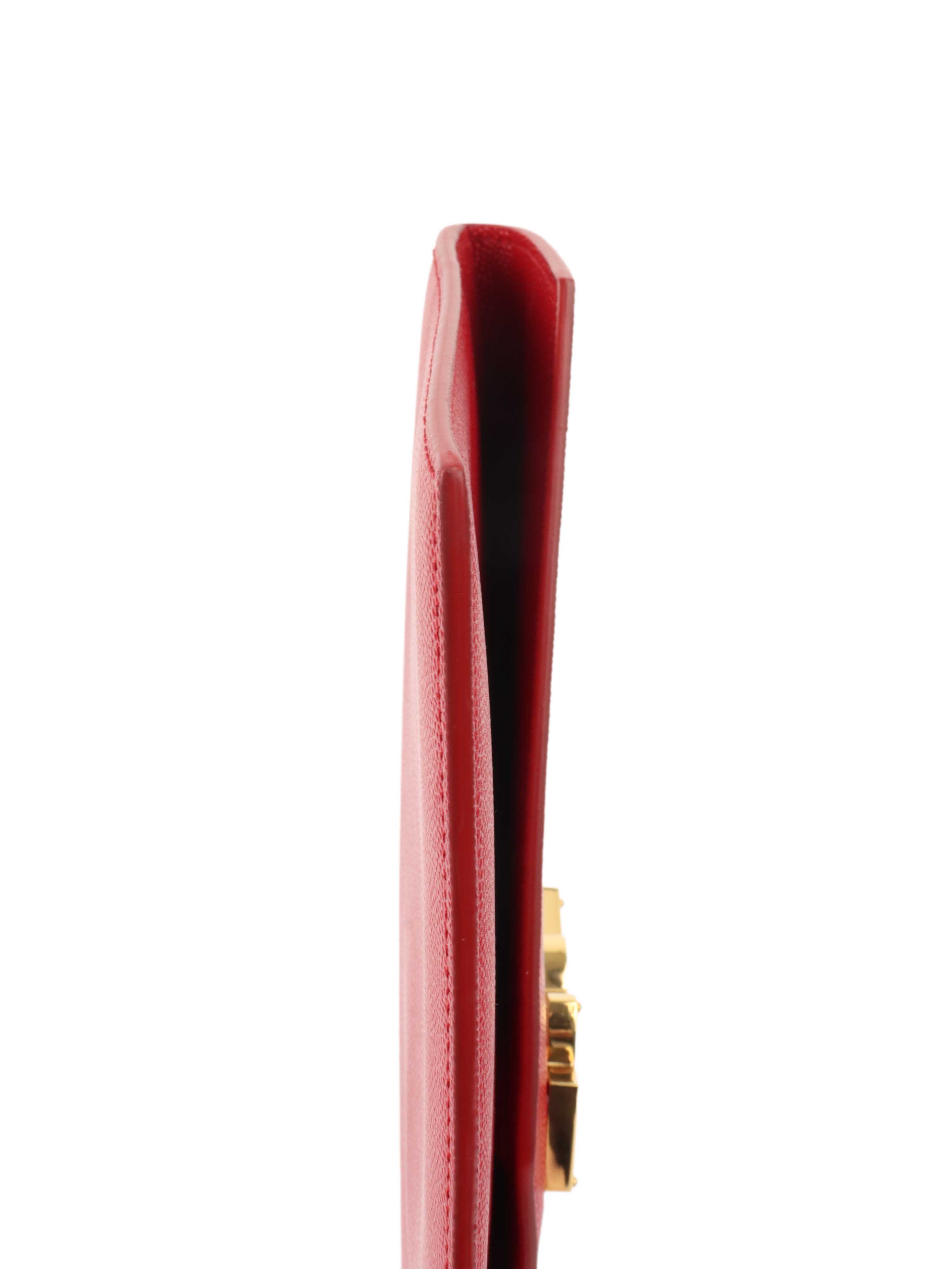 Saint Laurent Red Uptown Pouch.