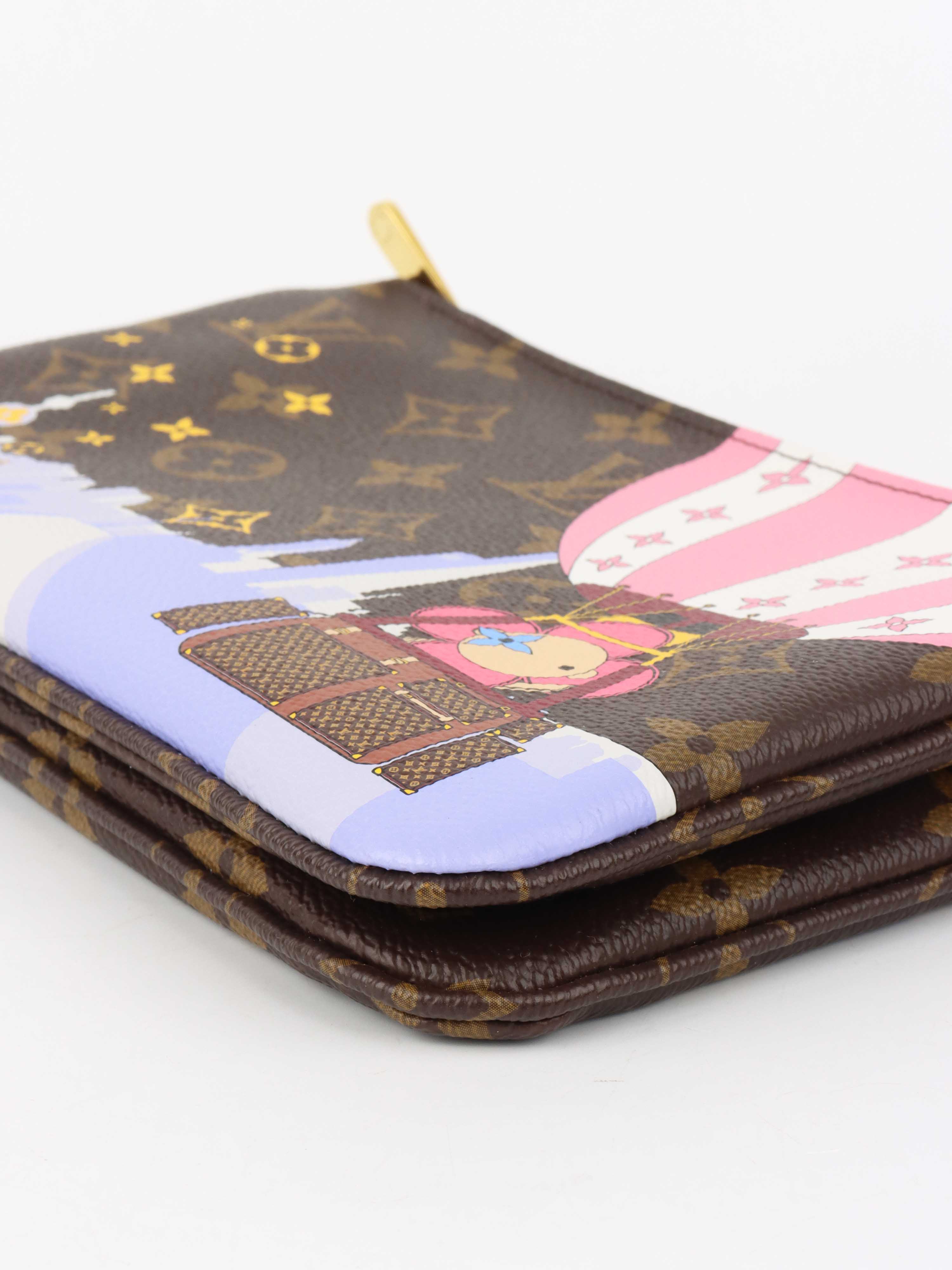 Louis Vuitton Monogram Vivienne Double Zip Pochette