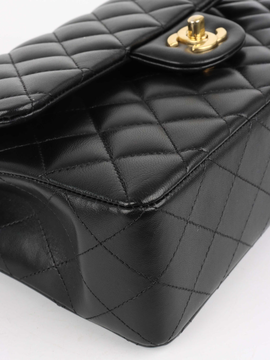 Chanel Small Black Lambskin Classic Flap.
