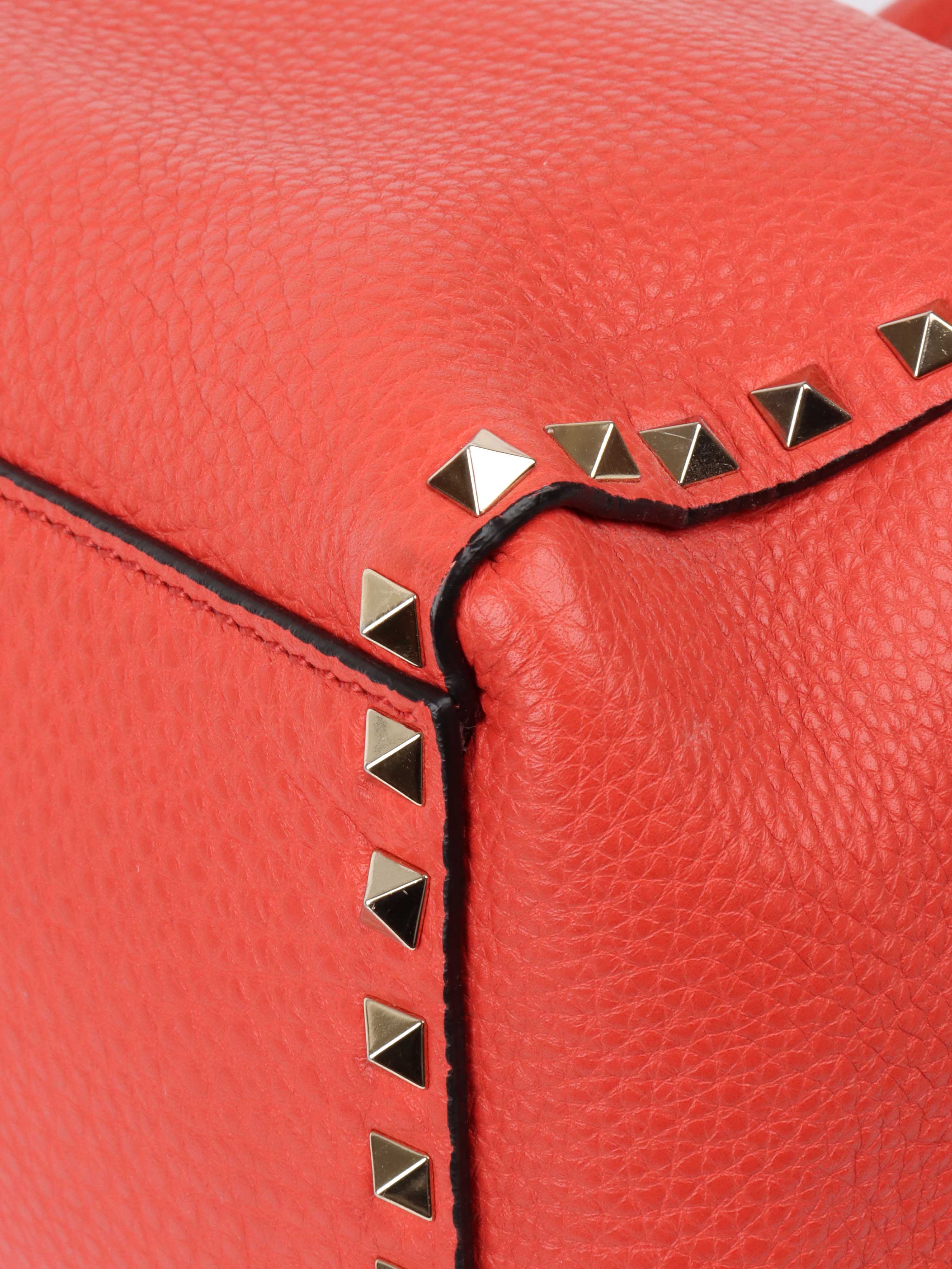 Valentino Orange Rockstud Tote.