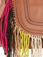 Chloe Marcie Medium Fringed Leather Tote Tan