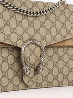 Gucci Ebony Medium GG Supreme Dionysus Shoulder Bag