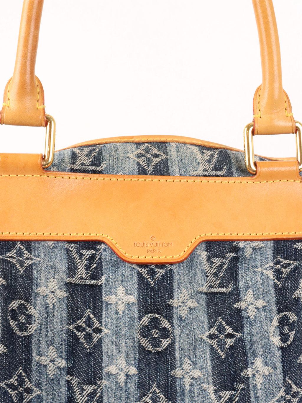 Louis Vuitton Vintage Cabas Raye 2006 Tote Bag.