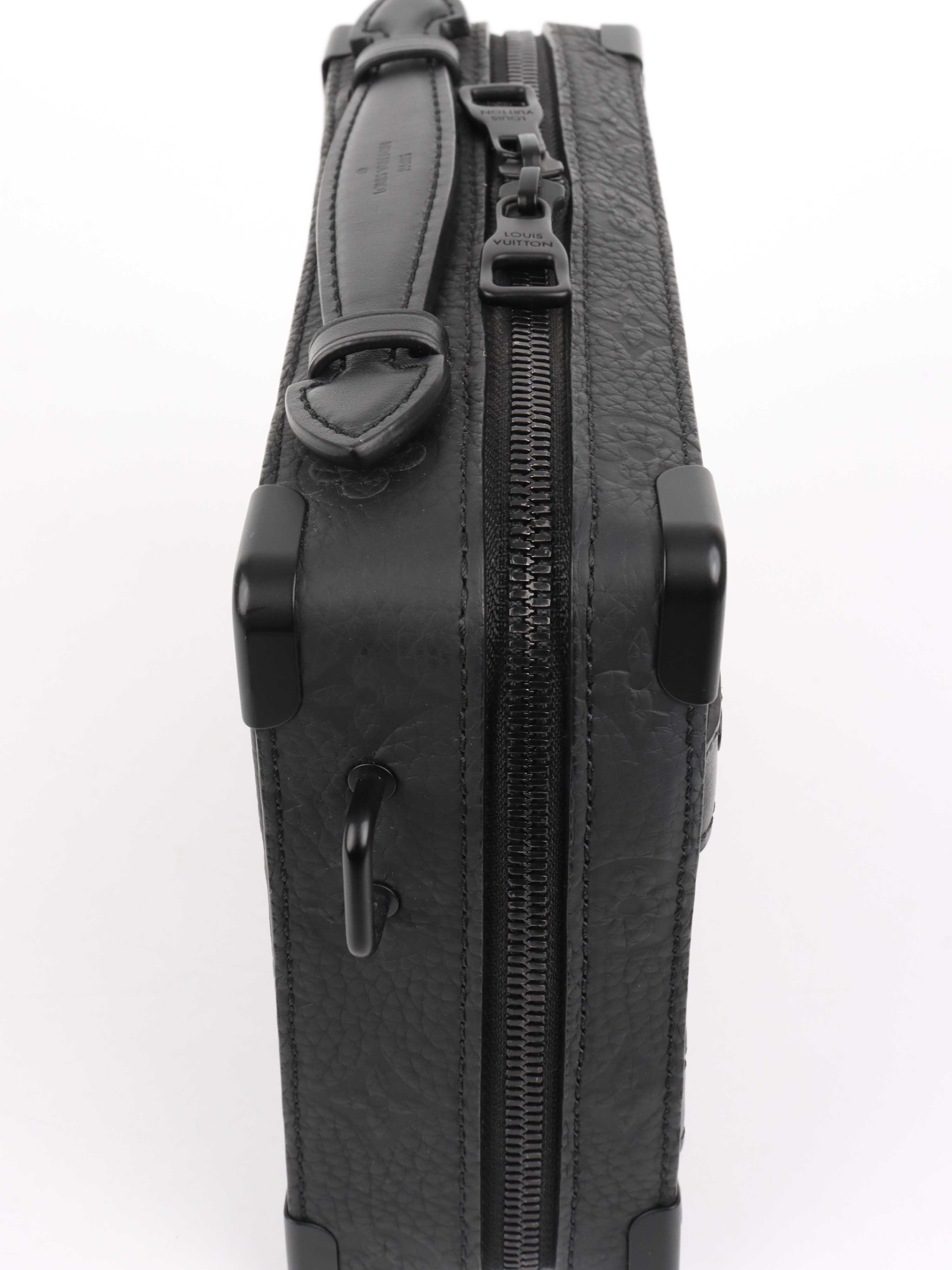 Louis Vuitton Black Handle Soft Trunk.