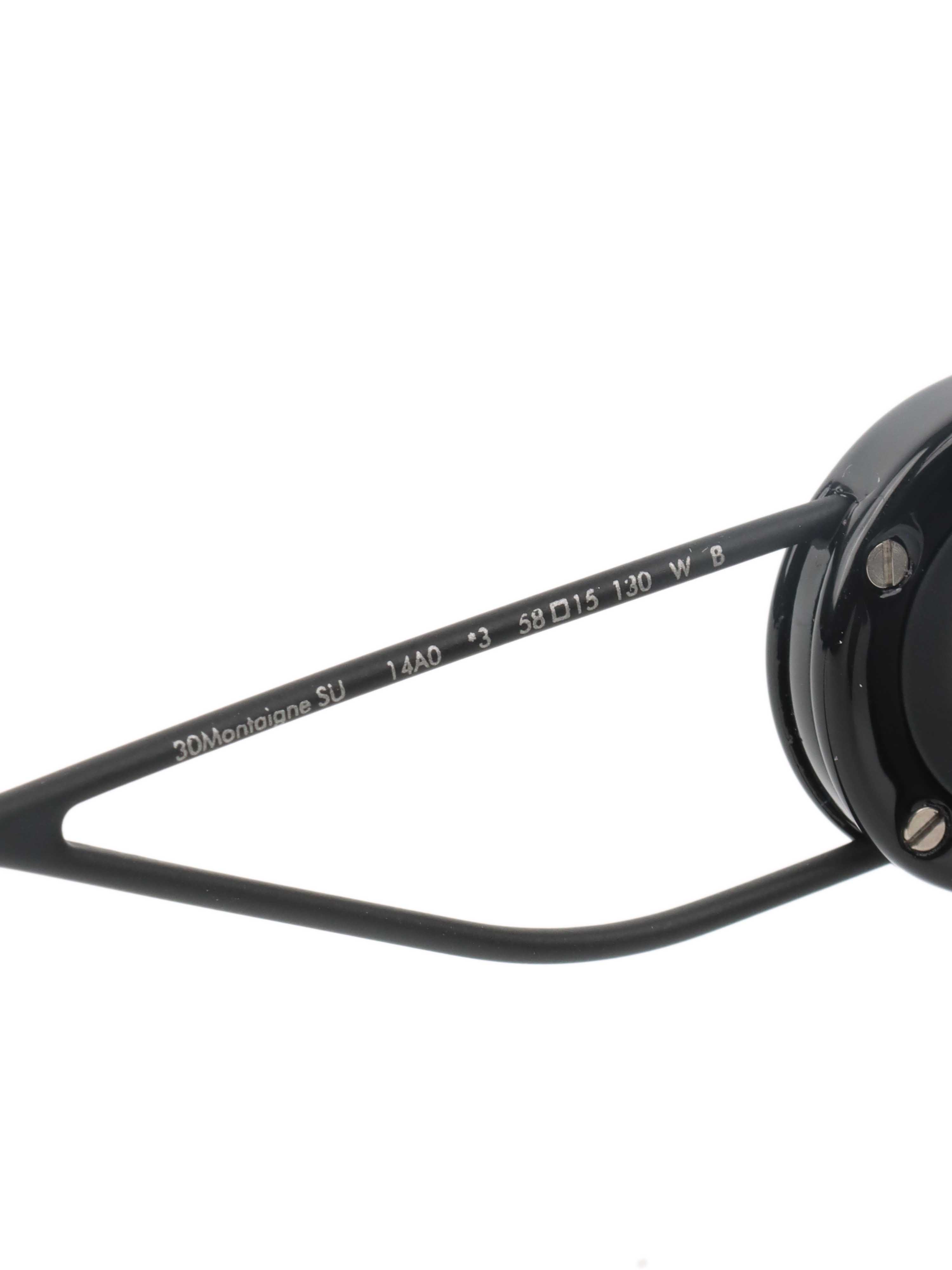 Dior All Black 30Montaigne Sunglasses.