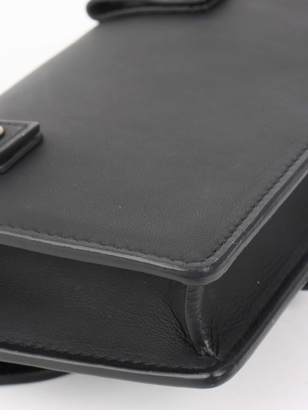 Dior Black Saddle Belt Pouch.