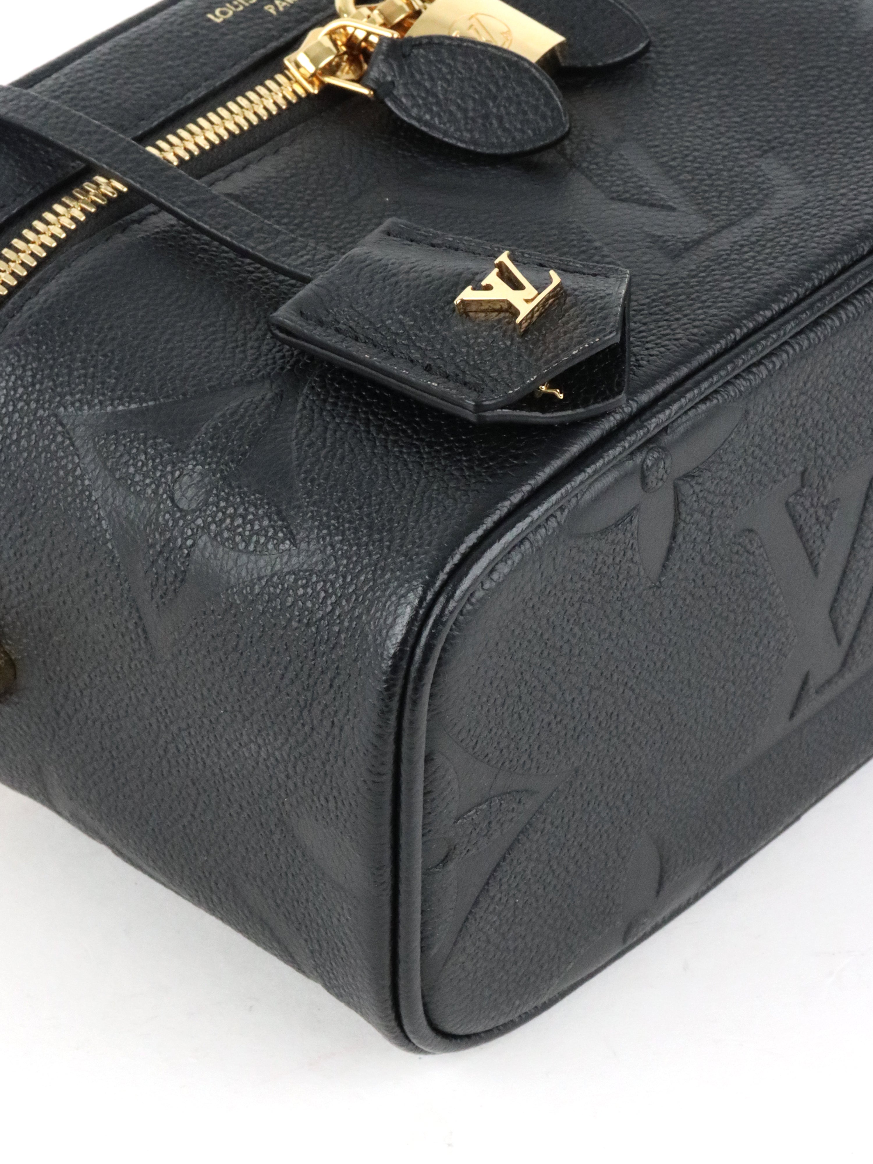 Louis Vuitton Black Empreinte Leather Vanity PM