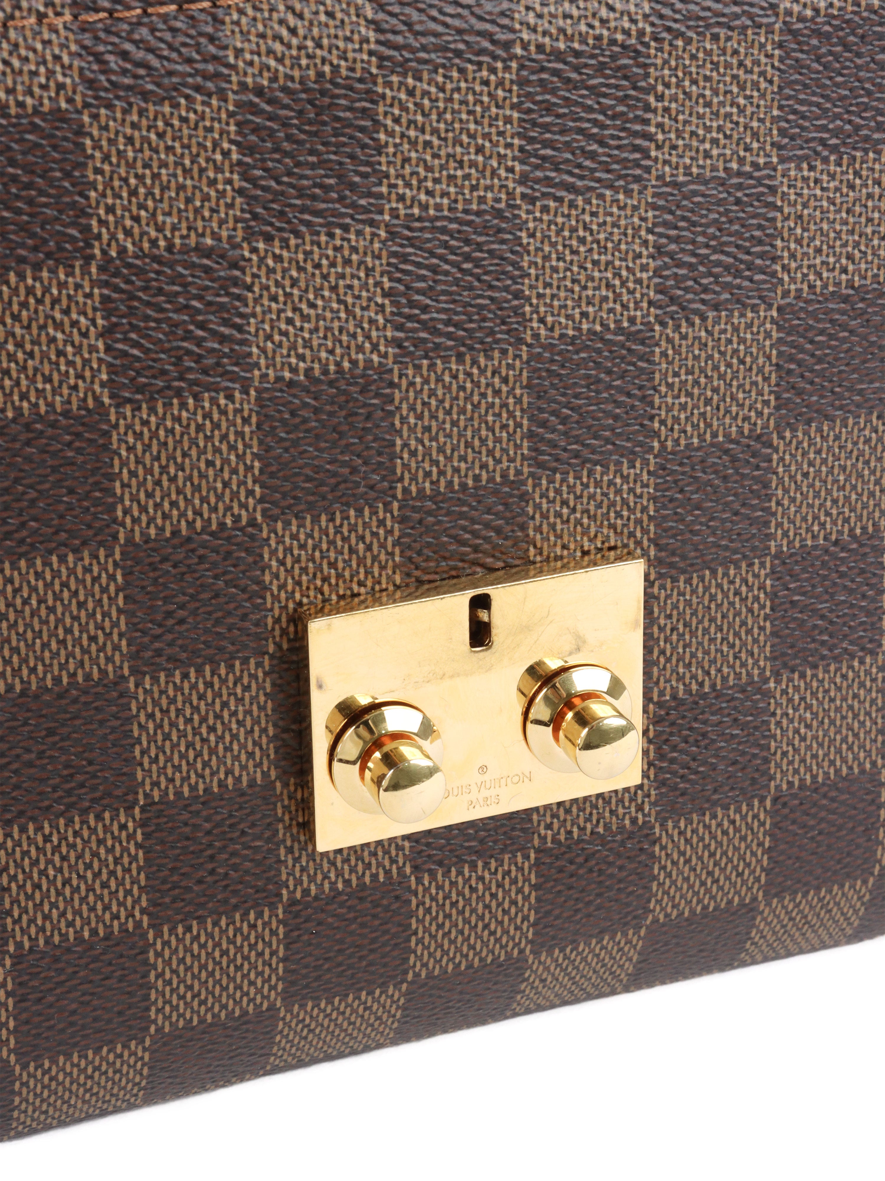 Louis Vuitton Damier Ebene Croisette Bag.