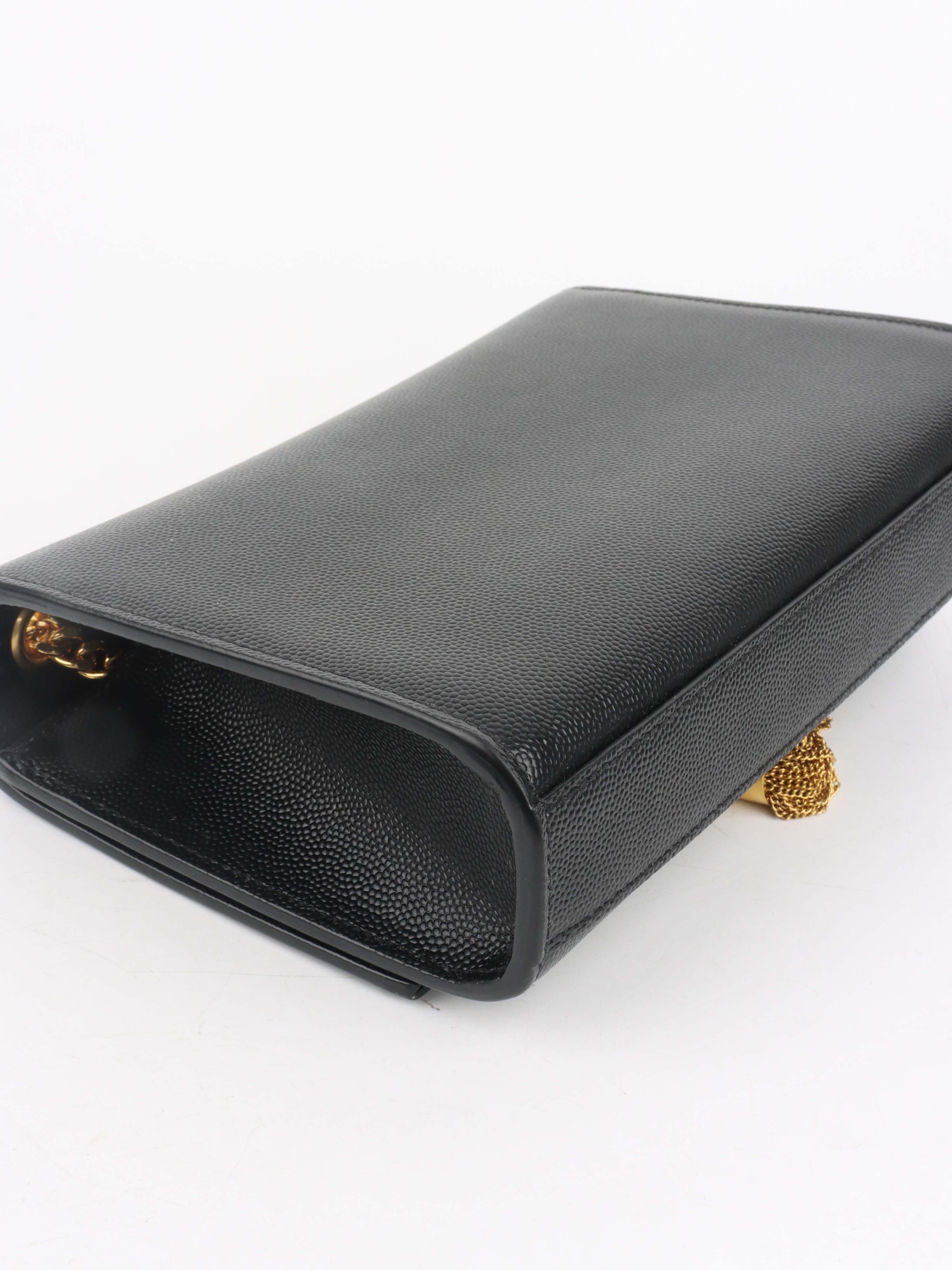 Saint Laurent Black Small Kate Tassel Shoulder Bag.