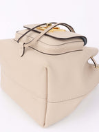 Louis Vuitton Beige Lockme Bucket Bag.