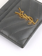Saint Laurent  Grey Cassandre Card Holder