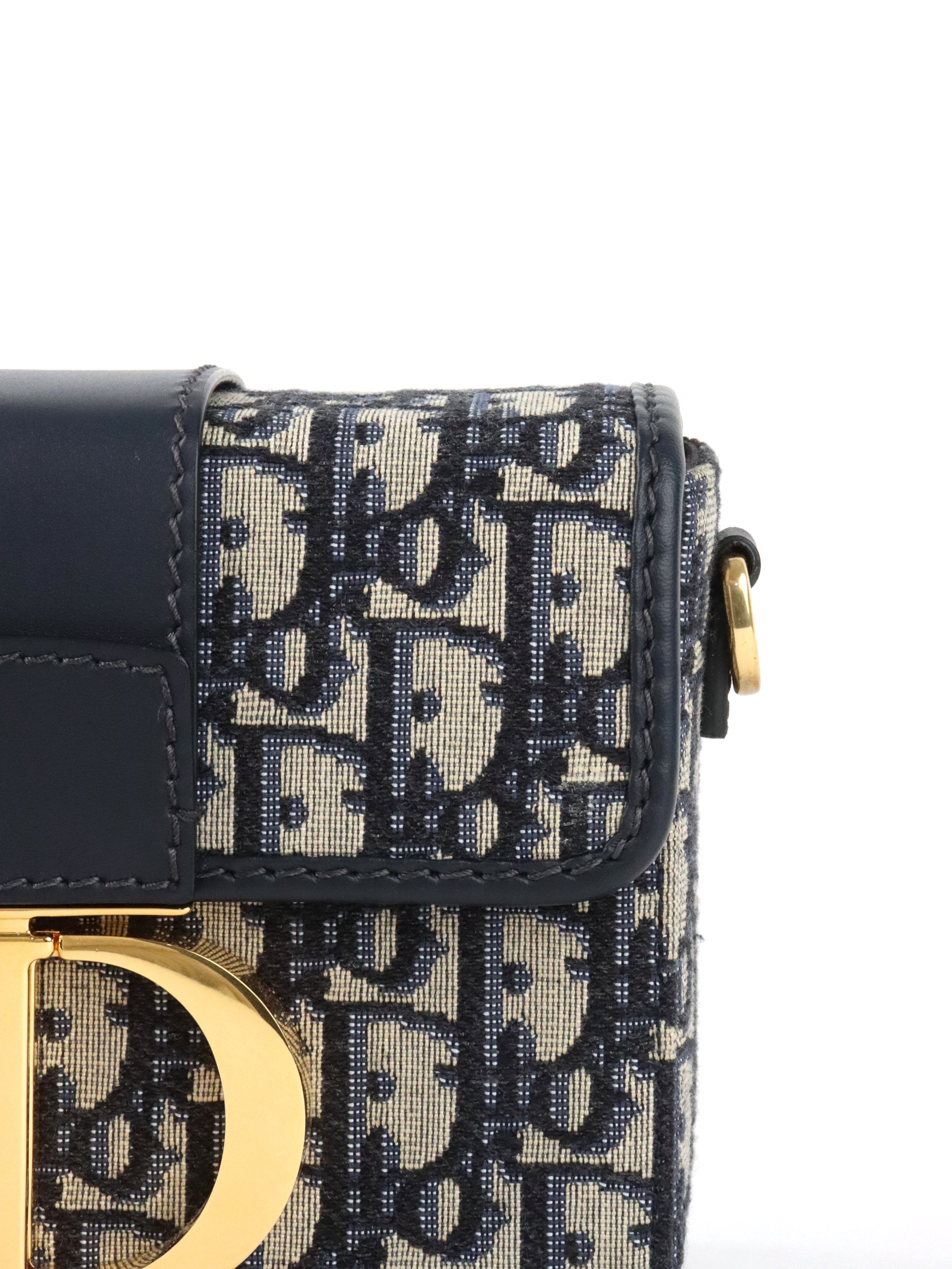 Dior Box 30 Montaigne Navy Oblique  Bag