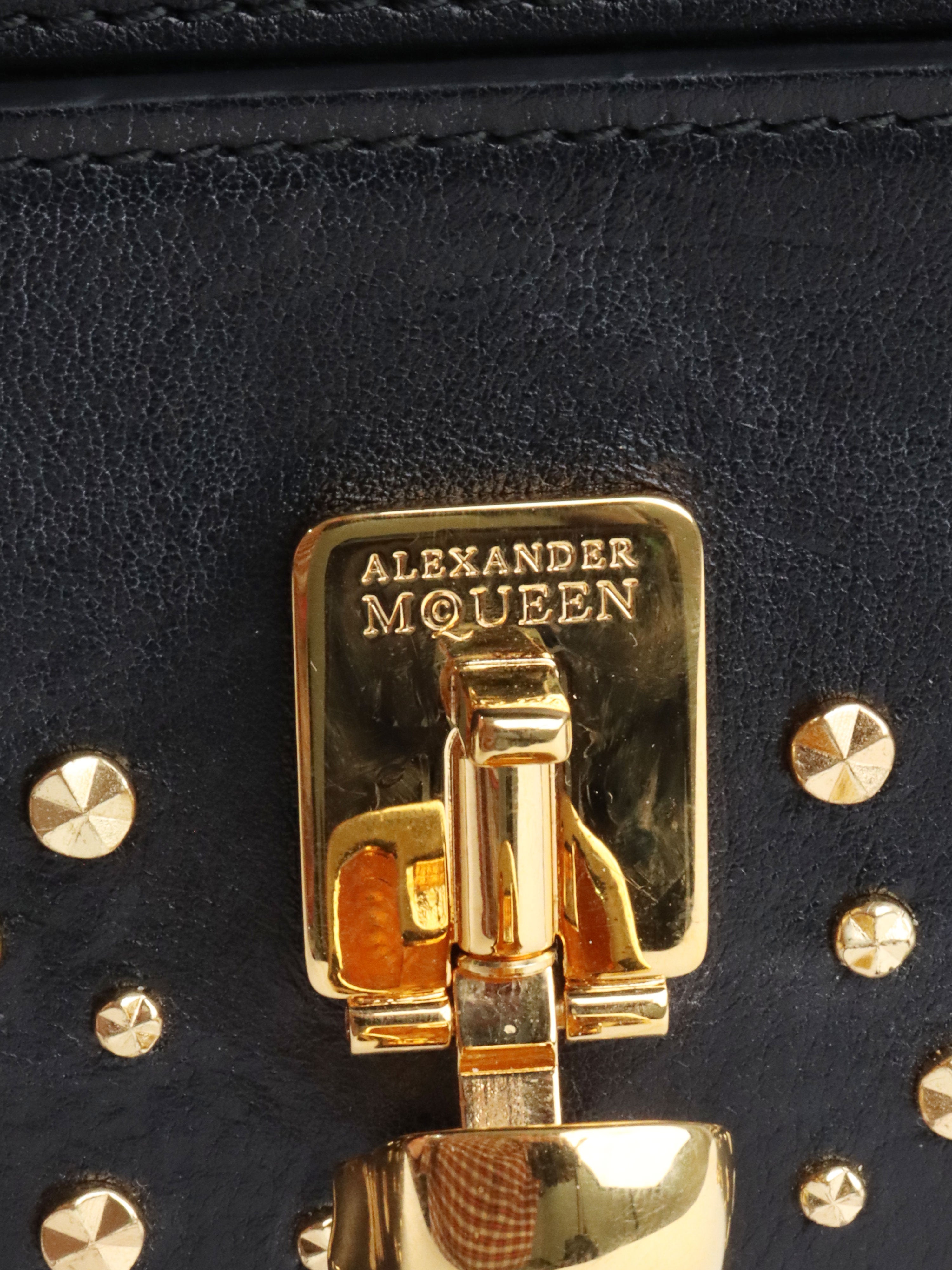 Alexander McQueen Studs & Skull Chain Clutch