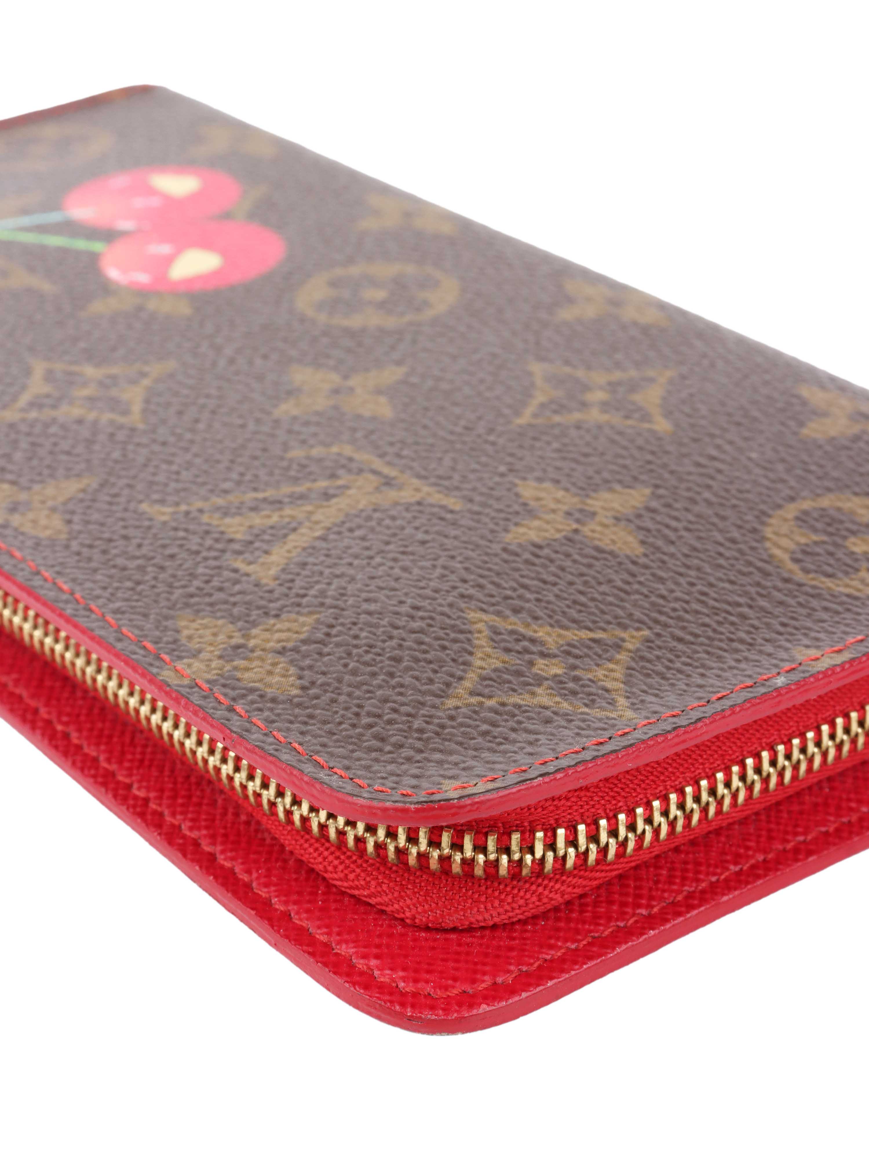 Louis Vuitton Monogram Cerise Zip Wallet.