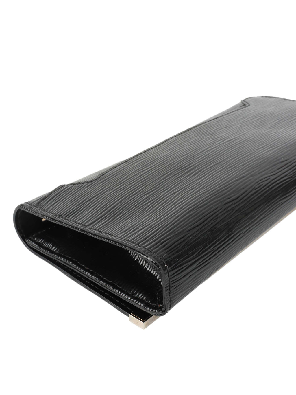 Louis Vuitton Black Patent Epi Clutch with Shoulder Strap.