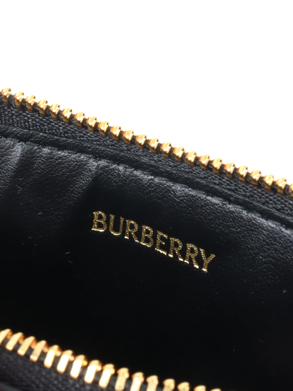 Burberry Black Check Somerset Card Case.
