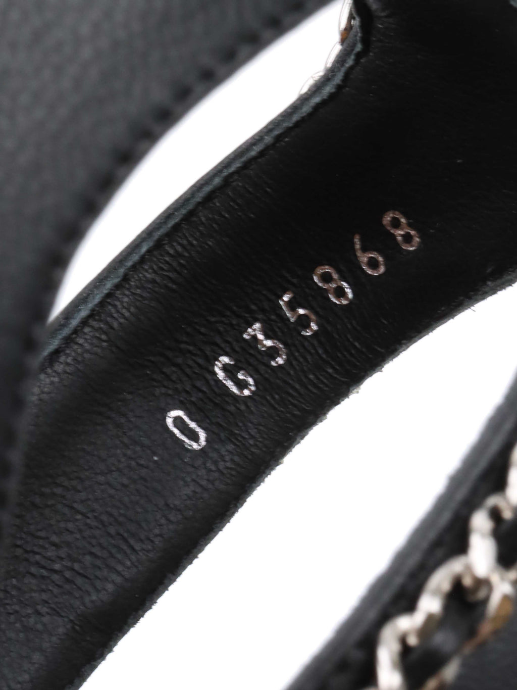 Chanel Wooden Wedge Chain Sandals 38.