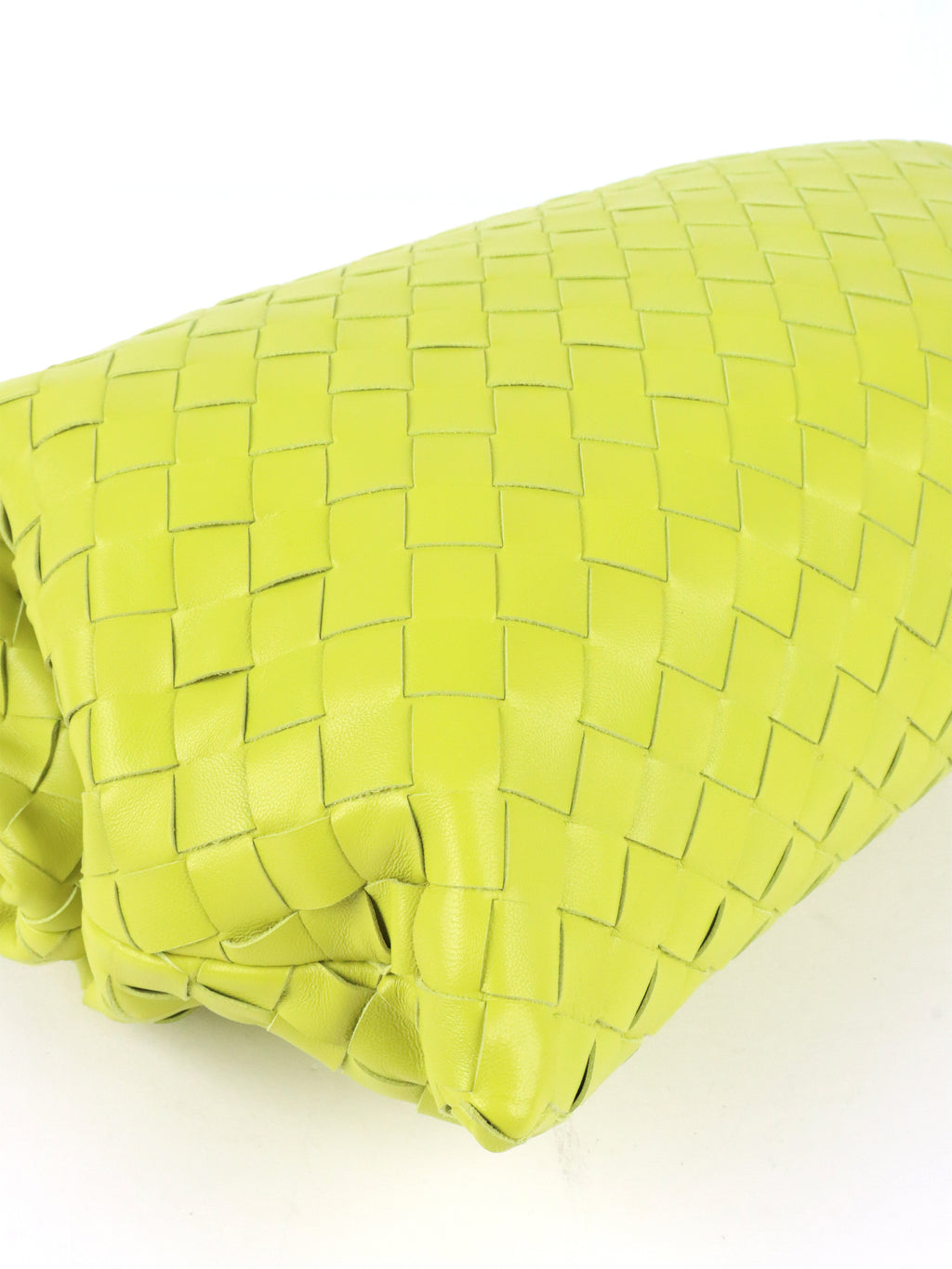 Bottega Veneta Green Kiwi Intrecciato Clutch