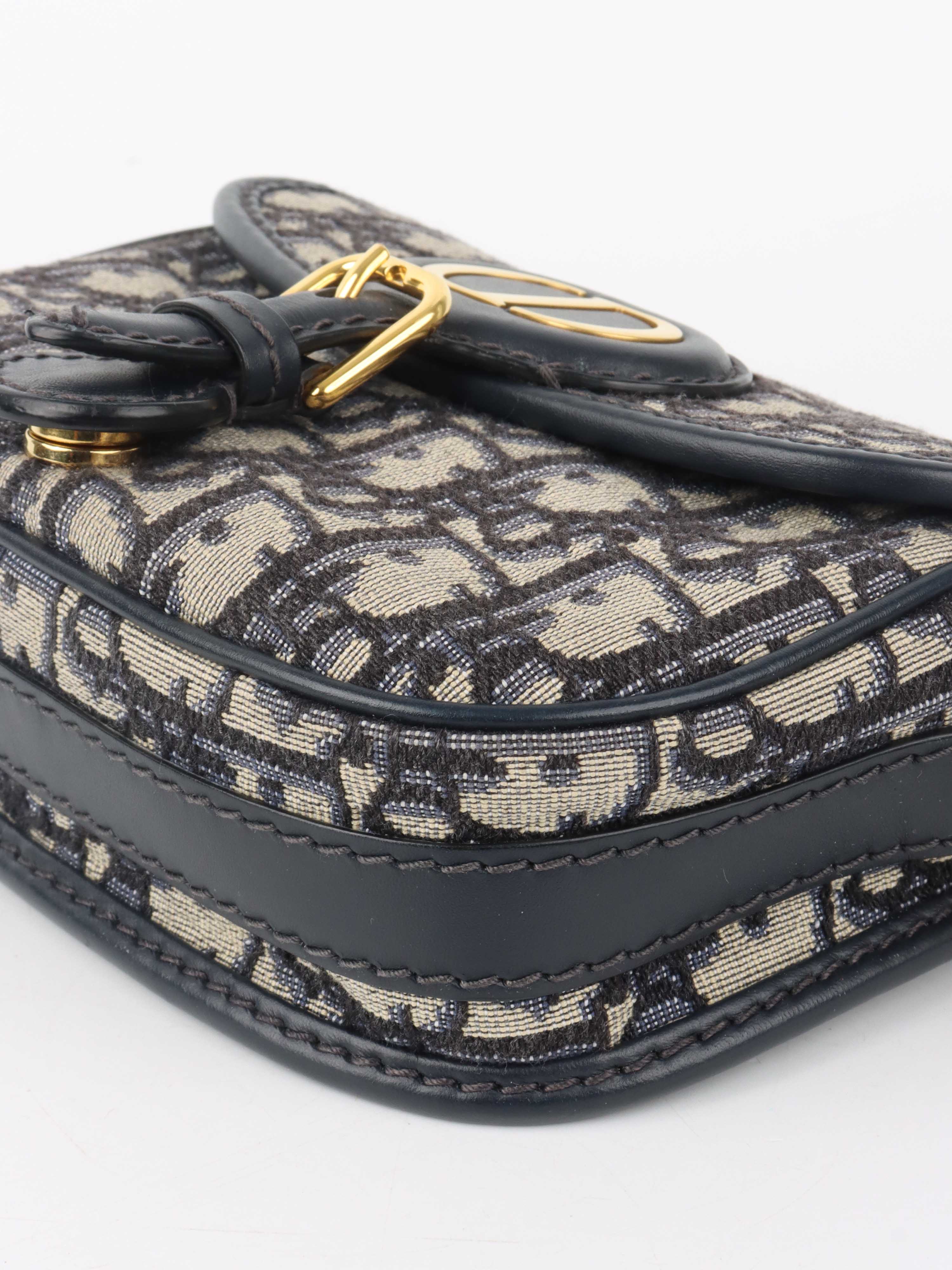 Dior Small Blue Oblique Bobby Bag.