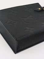 Louis Vuitton Black Mini Sac Plat.