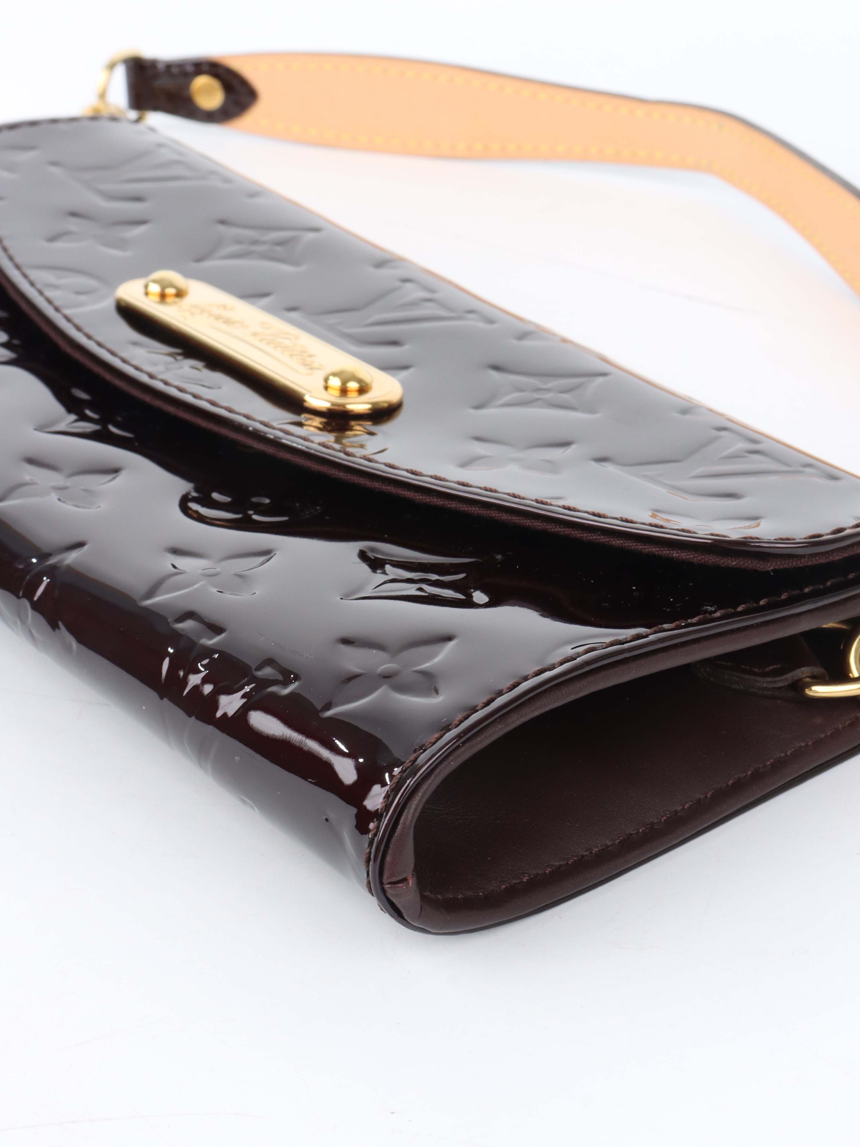Louis Vuitton Amarante  Monogram Vernis Sunset Boulevard Shoulder Bag