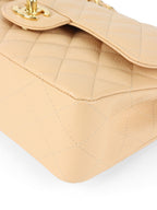 Chanel Small Beige Caviar Classic Flap