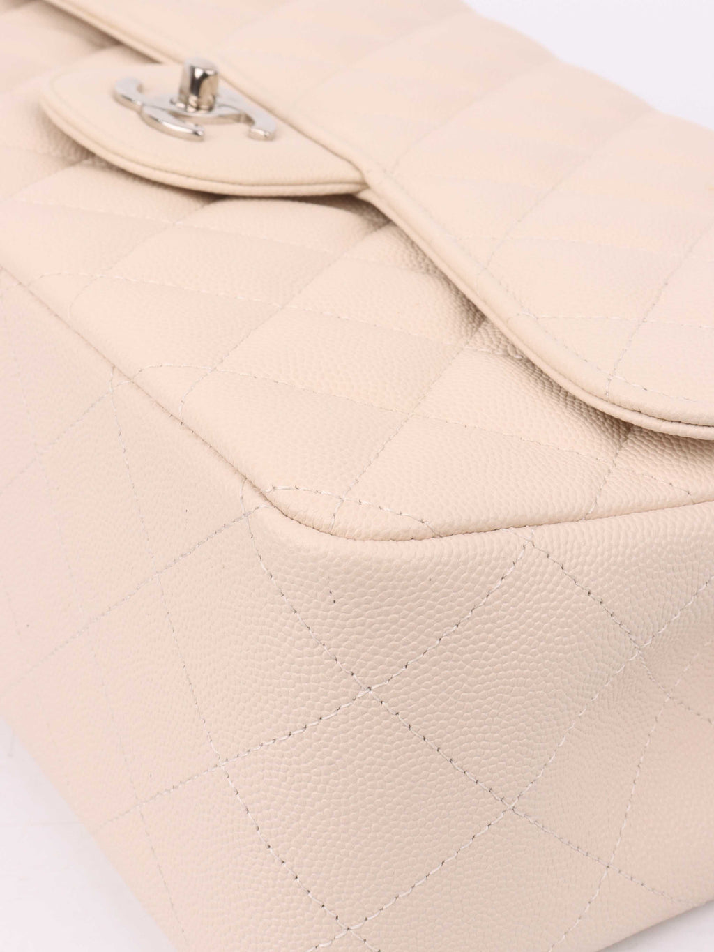 Chanel Jumbo Ivory Caviar Classic Flap.