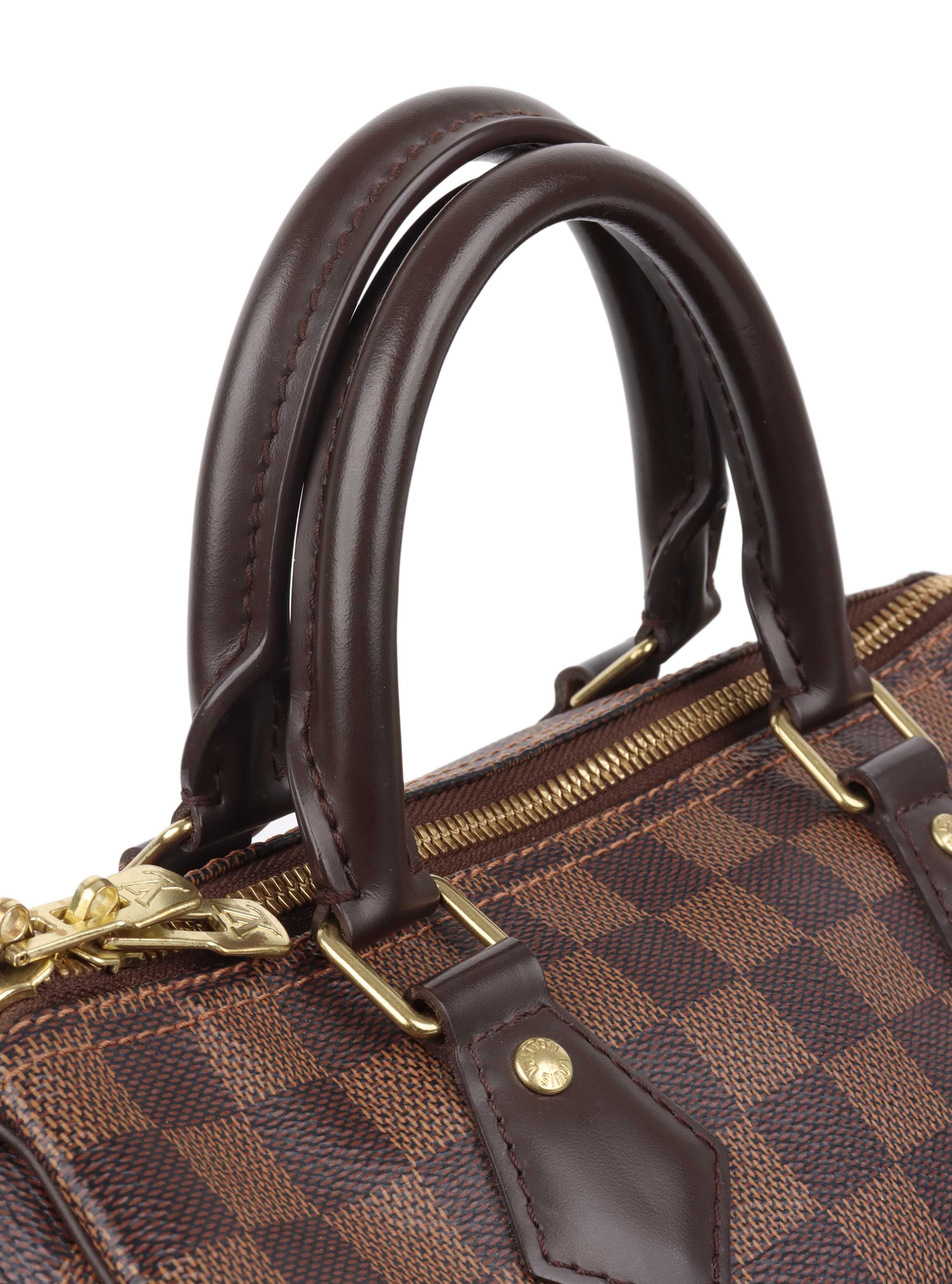 Louis Vuitton Damier Ebene Speedy 25 Bandouliere.