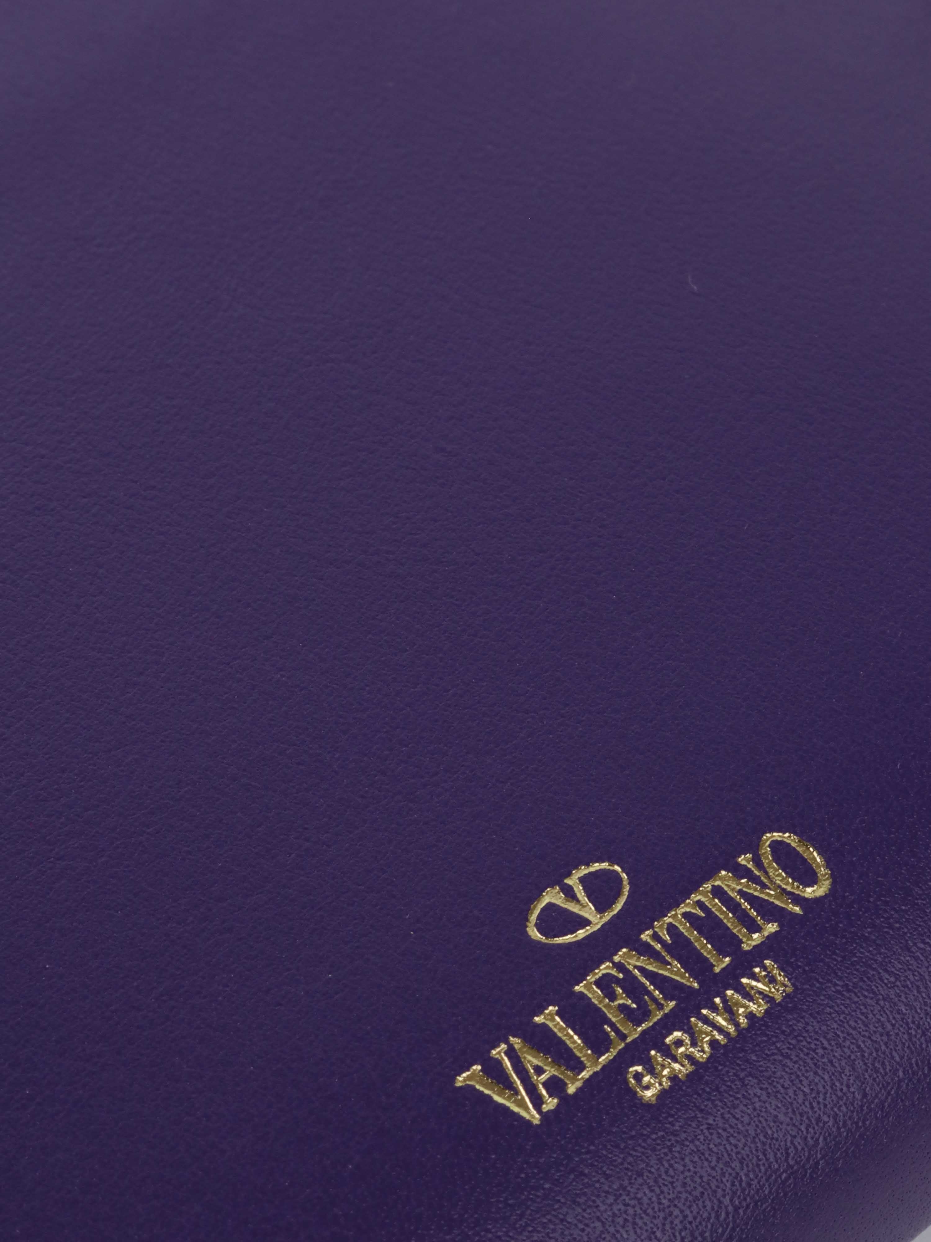 Valentino Purple Zipped Round Wallet *