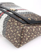 Burberry Monogram Stripe E-Canvas Note Crossbody Bag