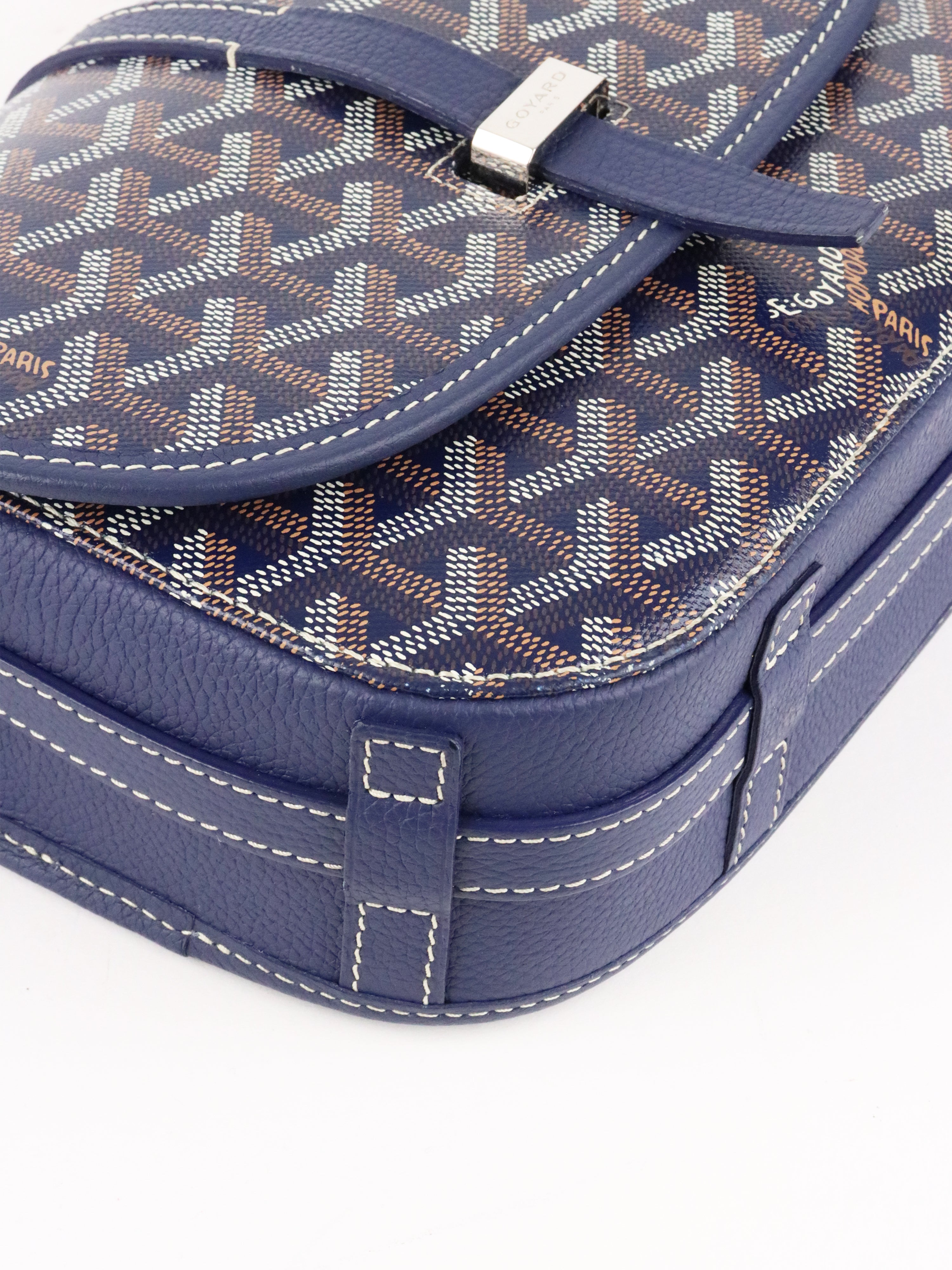 Goyard Navy Blue Sac Belvedere PM Bag