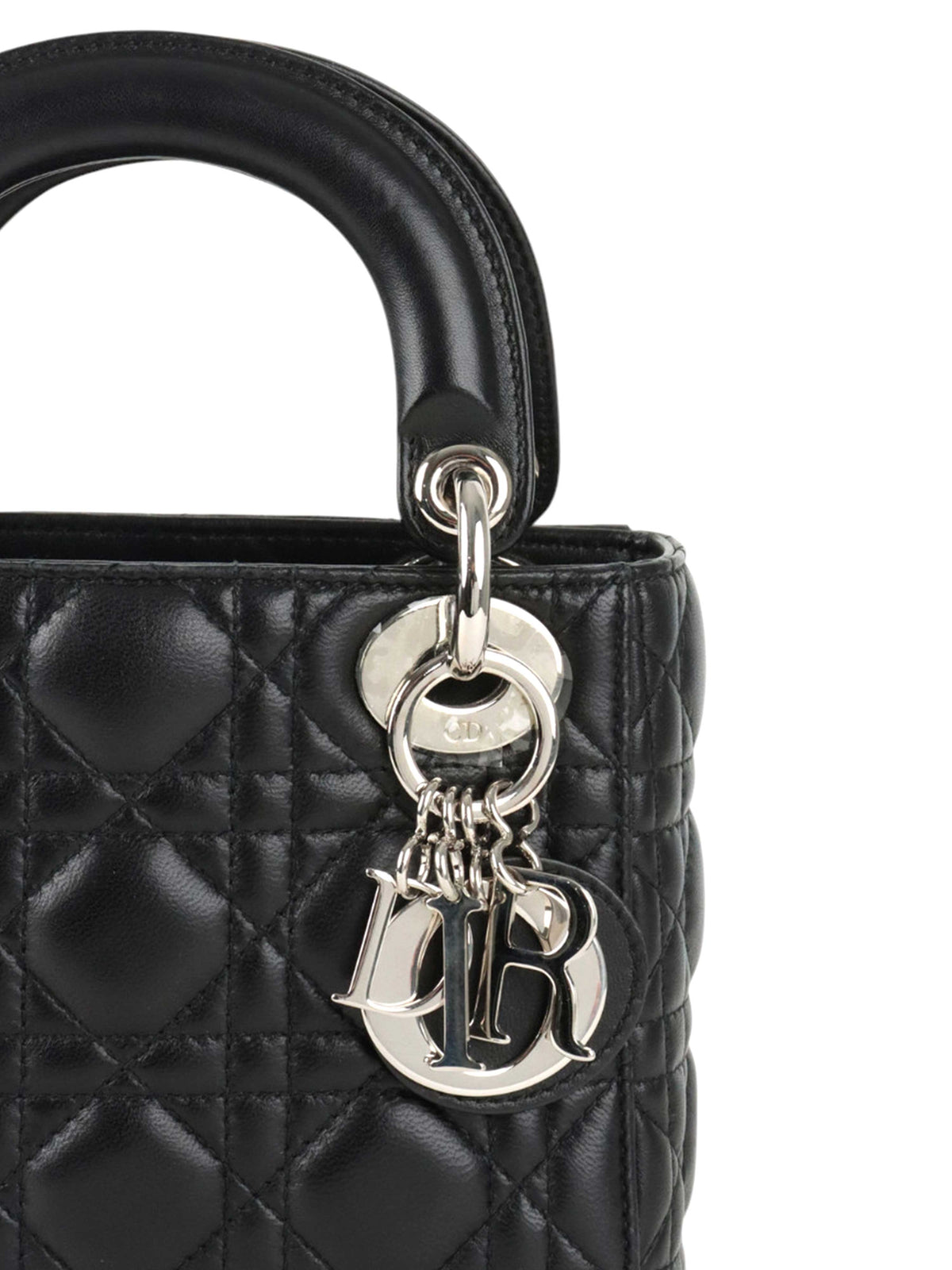 Dior Black Cannage Mini Dior SHW