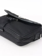 Prada Black Re-Nylon and Saffiano Leather Shoulder bag