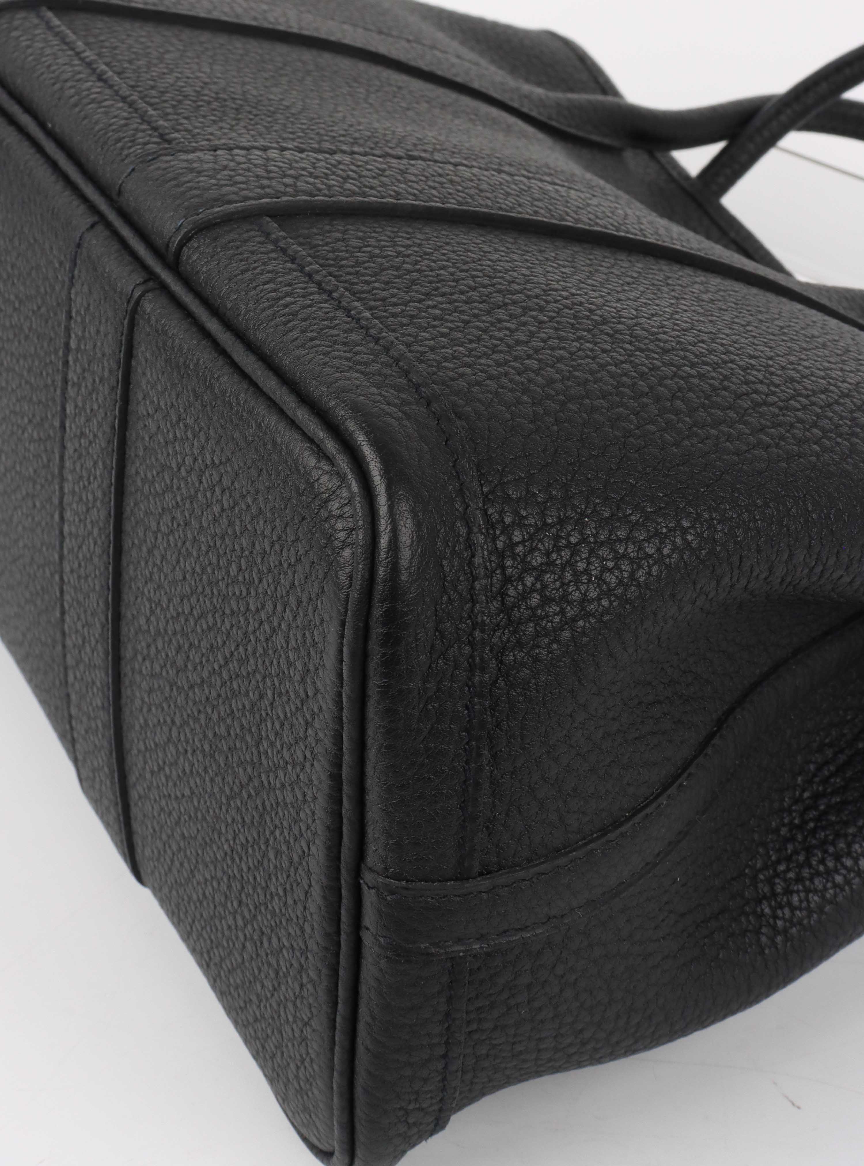 Hermes Black Garden Party 30 Bag.